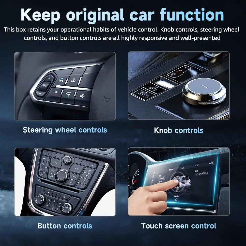 NEW 2 In 1 Wireless Carplay AI Box Android Auto Plug And Play 2025 5G WIFI For iphone Android Phone Wired Carplay To Wireless
