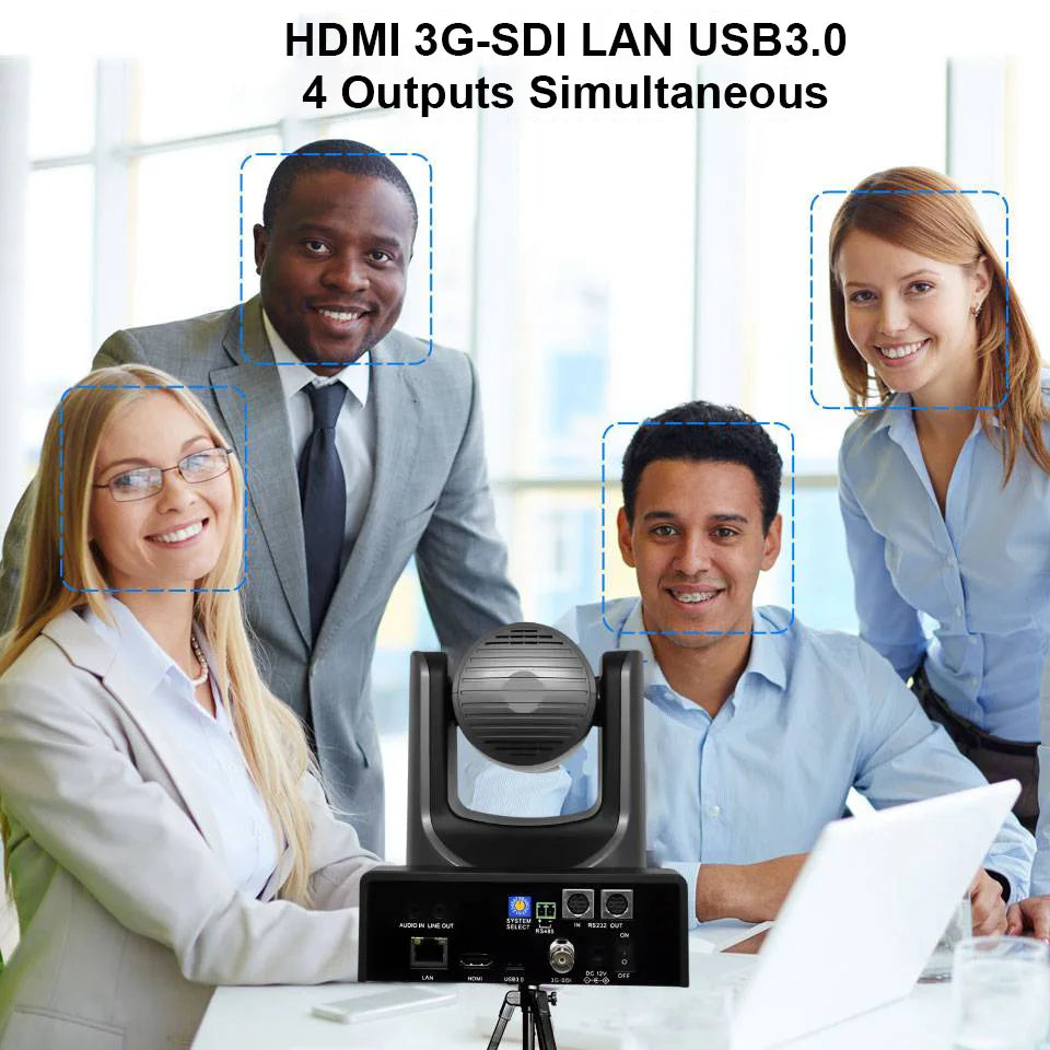 Runpu NDI PTZ Camera Ai Tracking Conference Camera Ptz Video SDI HDMI USB POE Live Streaming Camera for Video Confere Church