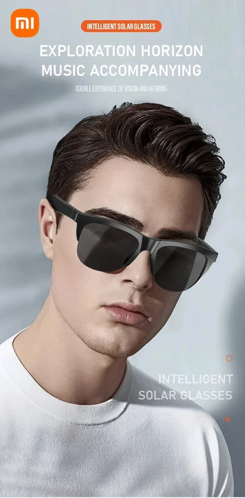 Xiaomi Smart Sunglasses Glasses Bluetooth Call AI Intelligent Headphones HIFI Blue Light Waterproof Anti-UV For Men Women Gift