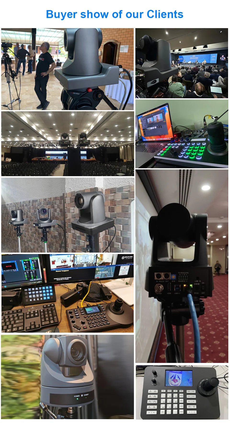 Runpu NDI PTZ Camera Ai Tracking Conference Camera Ptz Video SDI HDMI USB POE Live Streaming Camera for Video Confere Church