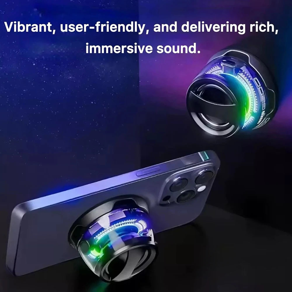 G200 Magnetic Portable Bluetooth 5.3 Speaker Mini Sound Box Multifunctional LED Color Light Stereo Soundbar Wireless Loudspeaker