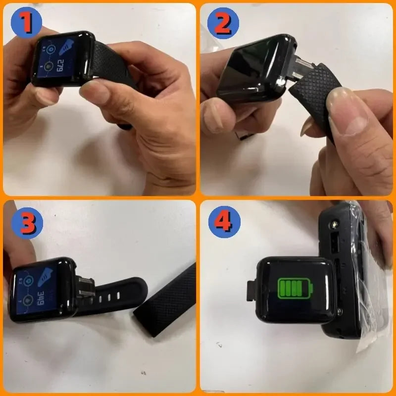 D18 Smartwatch Circular Color Screen With Multiple Sports Modes Call Information Reminder Photo Taking Music Smart Bracelet New