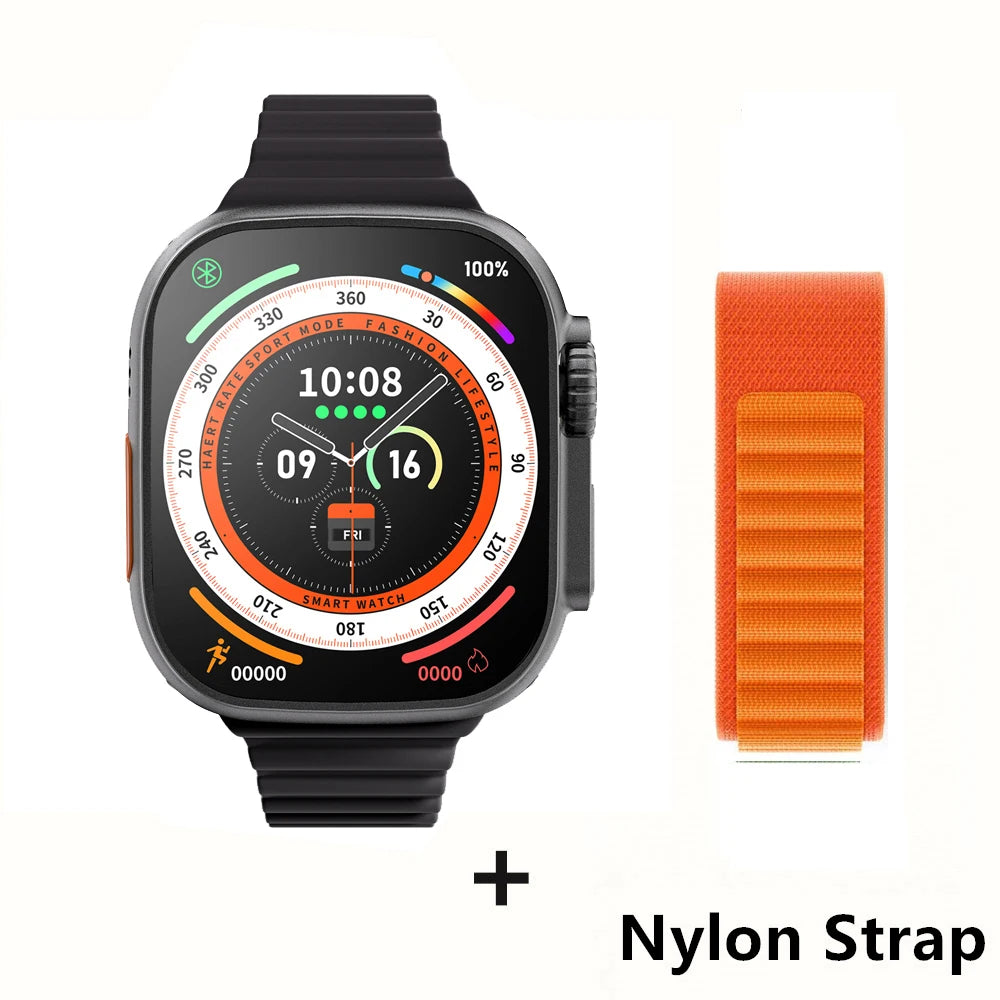 Smart Watch Ultra NFC Door Access Unlock Smartwatch 10 GPS Bluetooth Call Wireless Charge Fitness Bracelet Men Women For Sport