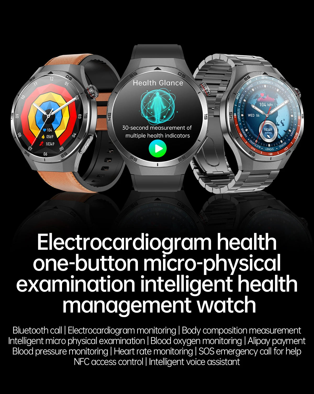 2025 New For HUAWEI Medical Grade Blood Fat Smartwatch ECG Bluetooth call Uric Acid Blood Pressure Health Monitoring Smart Watch