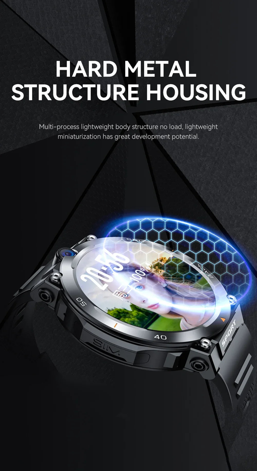 1.39-inch 4G Network SIM Card Smart Watch Dual Camera GPS Wifi NFC Rugged 64G-ROM Google Play IP67 Android Men Women Smartwatch