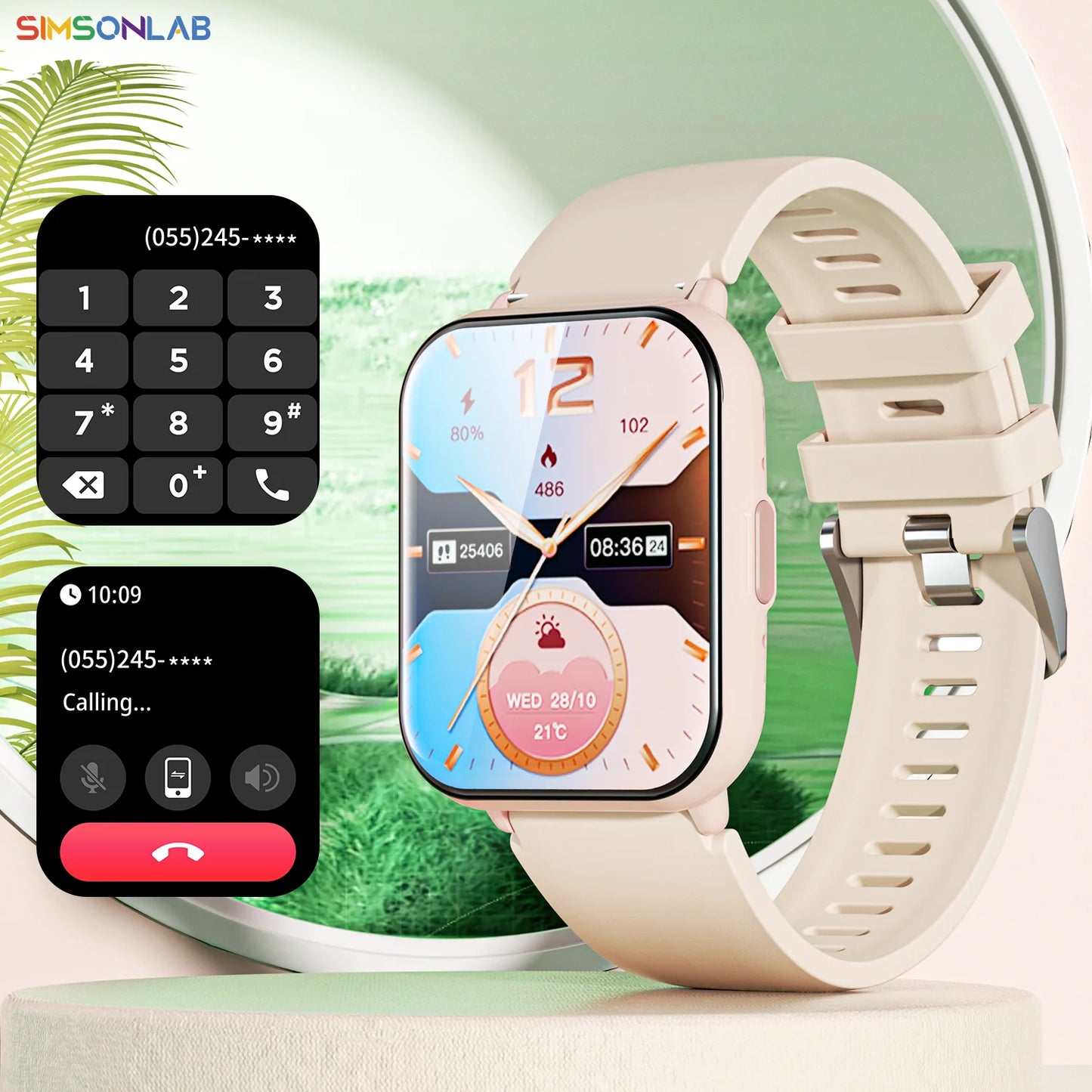New Fashion Smart Watch 1ATM Waterproof Watch 5 Lite Heart Rate Monitoring Bluetooth Call 1.83HD Screen Outdoor Sport Watch Gift