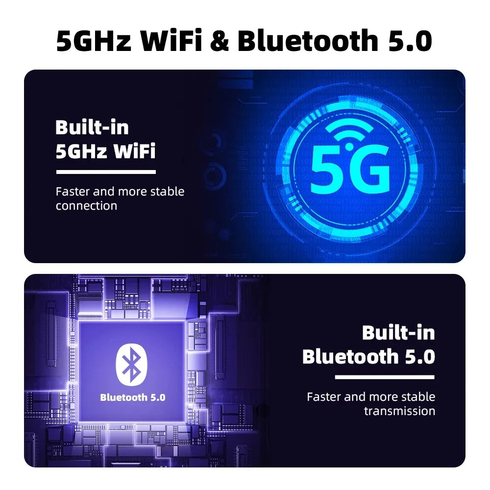 2 in1 CarPlay Adapter for Apple iOS Android Wireless Carplay Mini AI Box USB Type C Fast Connection Wired to Wireless Plug