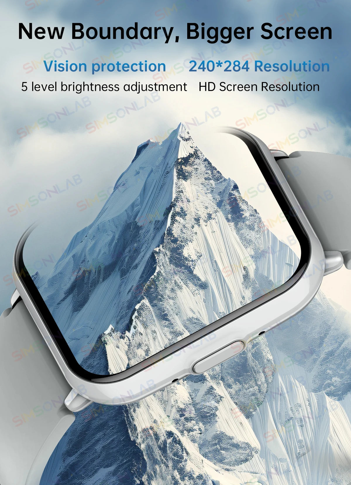 New Fashion Smart Watch 1ATM Waterproof Watch 5 Lite Heart Rate Monitoring Bluetooth Call 1.83HD Screen Outdoor Sport Watch Gift