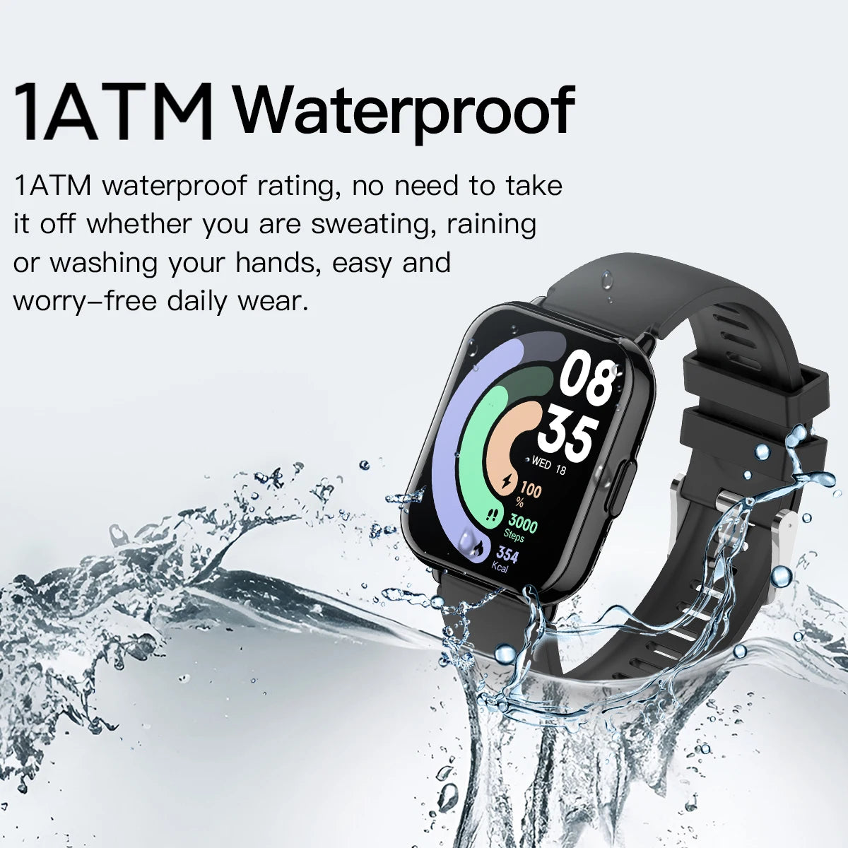 New Fashion Smart Watch 1ATM Waterproof Watch 5 Lite Heart Rate Monitoring Bluetooth Call 1.83HD Screen Outdoor Sport Watch Gift