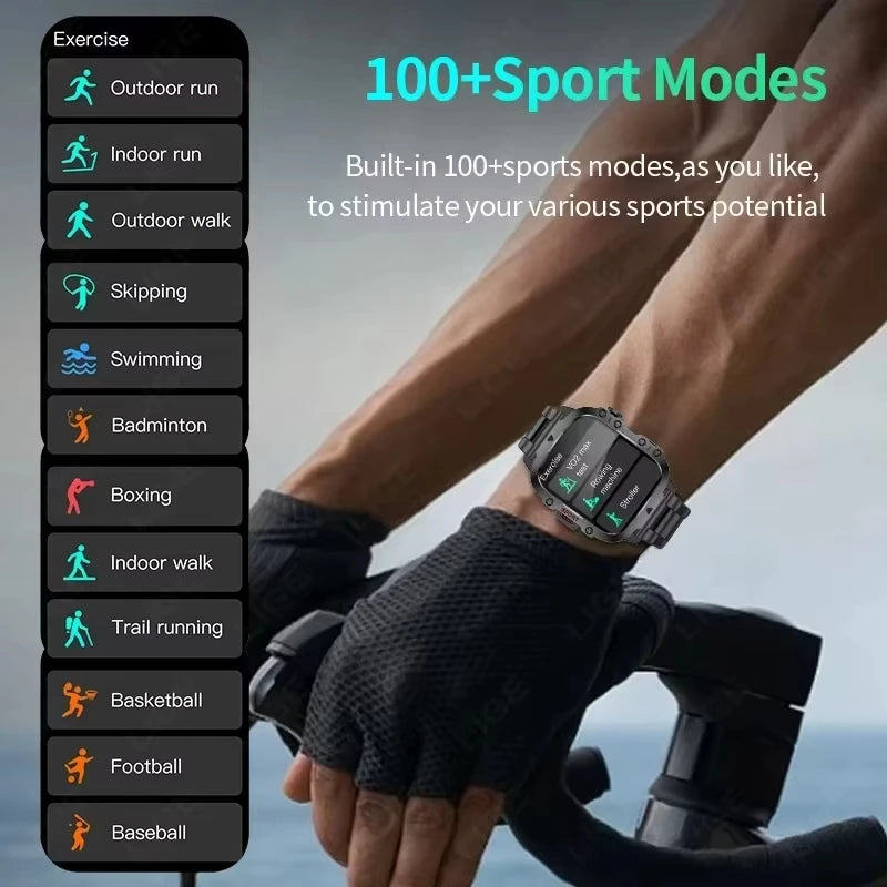 XIAOMI Military Smart Watch Men IP68 5ATM Outdoor Sports Fitness Tracker Health Monitor 1.81 Inch BT Call Smartwatch New