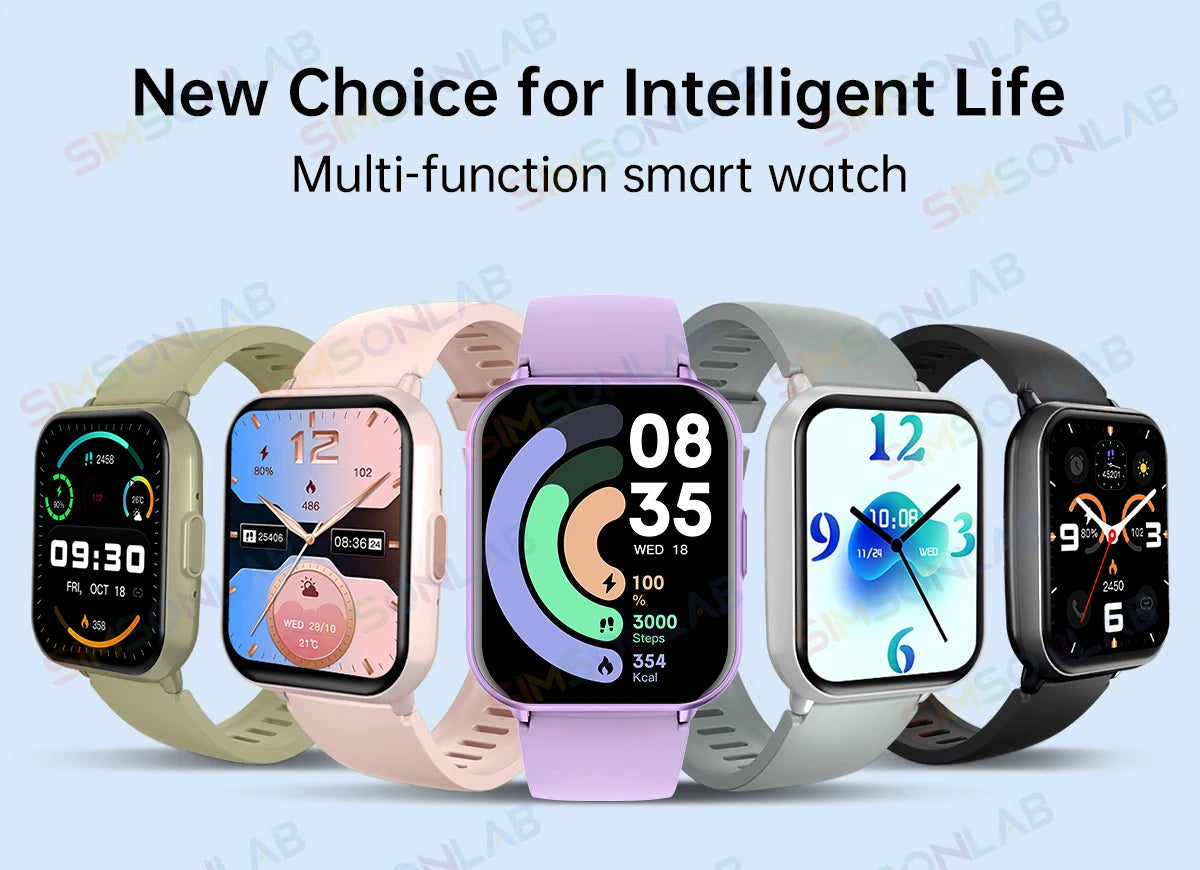 New Fashion Smart Watch 1ATM Waterproof Watch 5 Lite Heart Rate Monitoring Bluetooth Call 1.83HD Screen Outdoor Sport Watch Gift