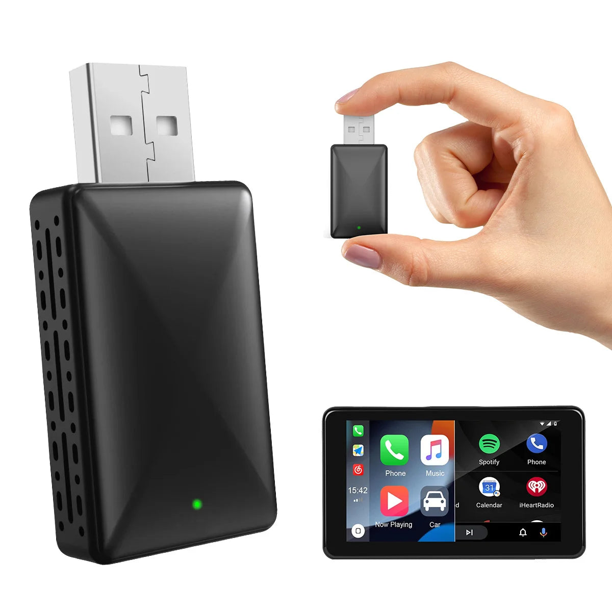 NEW 2 In 1 Wireless Carplay AI Box Android Auto Plug And Play  2025 5G WIFI For iphone Android Phone Wired Carplay To Wireless