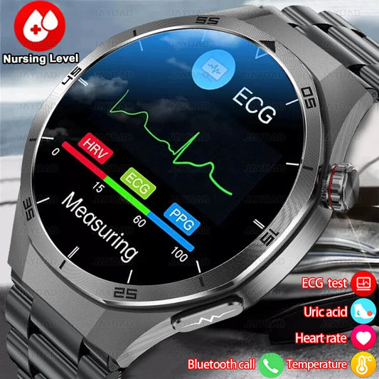 2025 New For HUAWEI Medical Grade Blood Fat Smartwatch ECG Bluetooth call Uric Acid Blood Pressure Health Monitoring Smart Watch